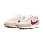 Nike Daybreak CK2351 red and white sneakers with grey suede accents