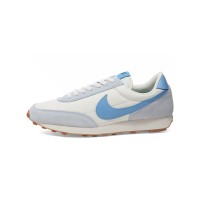 Nike Daybreak CK2351: Crisp White Sneakers with Blue Accents