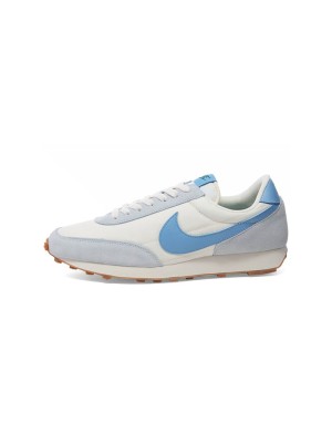 Nike Daybreak CK2351: Crisp White Sneakers with Blue Accents