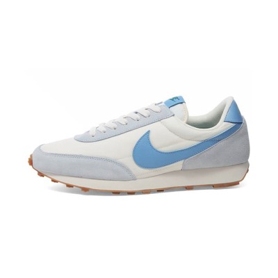 Nike Daybreak CK2351: Crisp White Sneakers with Blue Accents