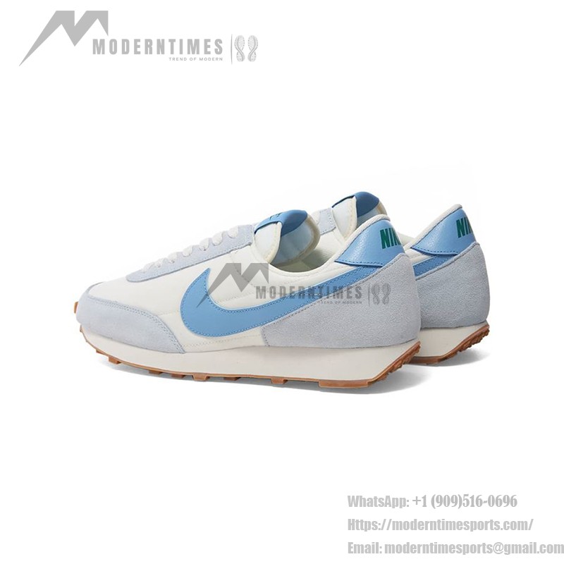 Nike Daybreak CK2351 white sneakers with blue Swoosh