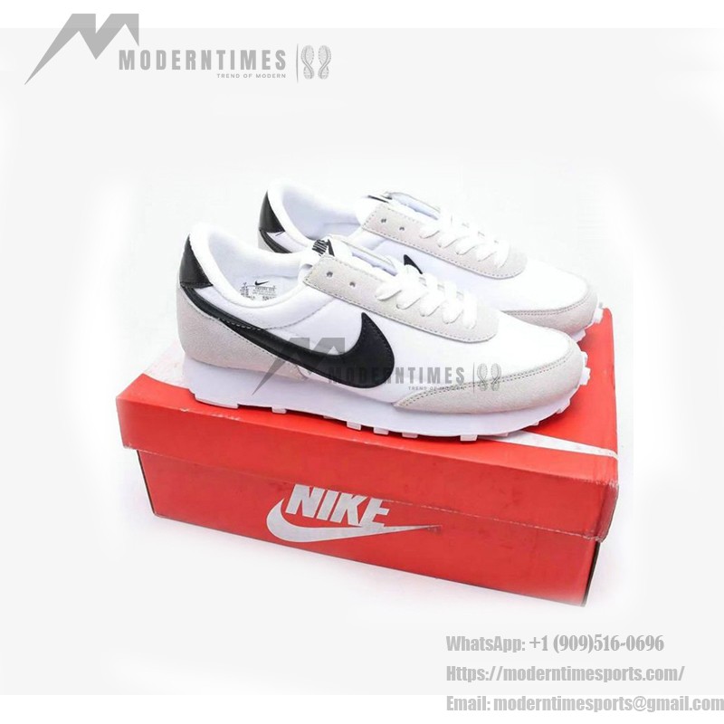 Nike Daybreak CK2351 white with black Swoosh sneakers