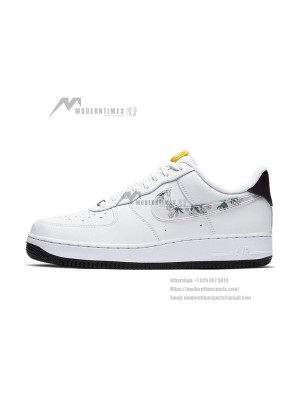 Nike Air Force 1 '07 LV8 Daisy Limited Edition CW5571-100 - White Floral Classic Sneakers Fashion Casual Shoes