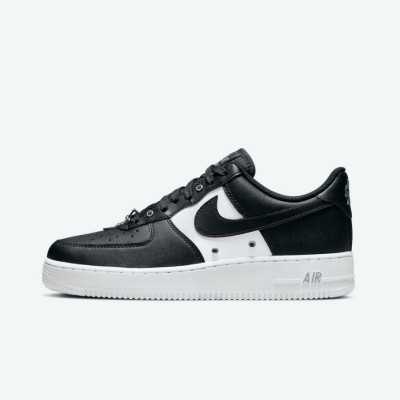 Nike Air Force 1 '07 PRM DA8571-001 - Sleek Black & White Leather Sneakers with Classic Design and Timeless Appeal