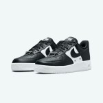 Nike Air Force 1 '07 PRM DA8571-001 - Black & White Leather Sneakers with Classic Design