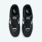 Nike Air Force 1 '07 PRM DA8571-001 - Black & White Leather Sneakers with Classic Design