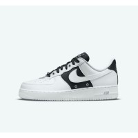 Nike Air Force 1 '07 PRM DA8571-100 - Classic White & Black Leather Sneakers with Timeless Elegance