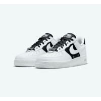 Nike Air Force 1 '07 PRM DA8571-100 - Classic White & Black Leather Sneakers with Timeless Elegance