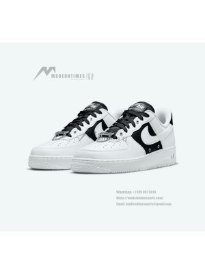 Nike Air Force 1 '07 PRM DA8571-100 - Classic White & Black Leather Sneakers with Timeless Elegance