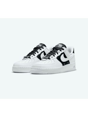 Nike Air Force 1 '07 PRM DA8571-100 - Classic White & Black Leather Sneakers with Timeless Elegance