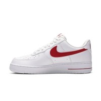 Nike Air Force 1 '07 AO2423-102 - Classic White Sneakers with Bold Red Swoosh for Everyday Style