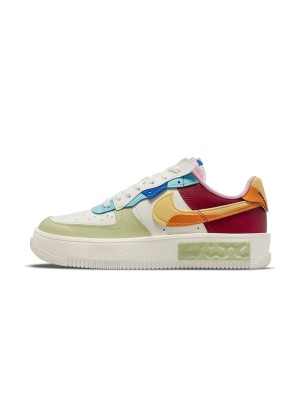 Nike Air Force 1 Fontanka 'St. Petersburg Raves' DO6719-100 - カラフルなパッチワーク アート風ロートップスニーカー