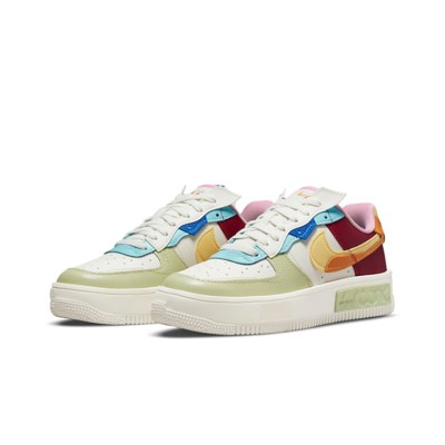 Nike Air Force 1 Fontanka 'St. Petersburg Raves' DO6719-100 - Multi-Color Patchwork Artistic Low-Top Sneakers