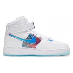 Nike Air Force 1 High "Have A Good Game" DC2111-191 White and Iridescent Sneakers with Gaming-Inspired Design