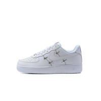 Nike Air Force 1 LX "White Stitch" CT1990-100 Unique White Sneakers | Edgy Stitch Design