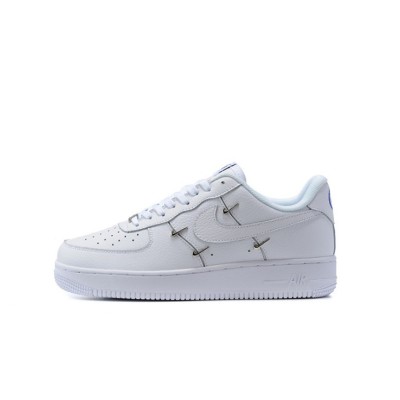 Nike Air Force 1 LX "White Stitch" CT1990-100 Unique White Sneakers | Edgy Stitch Design