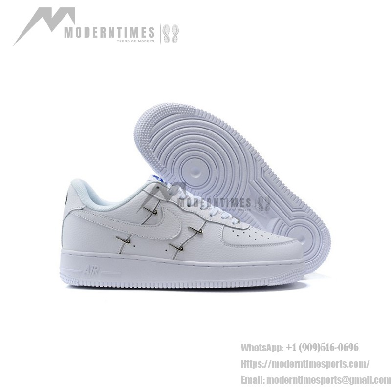 Nike Air Force 1 LX "White Stitch" CT1990-100 White Sneakers with Unique Stitch Design