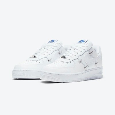 Nike Air Force 1 LX "White Stitch" CT1990-100 Unique White Sneakers | Edgy Stitch Design