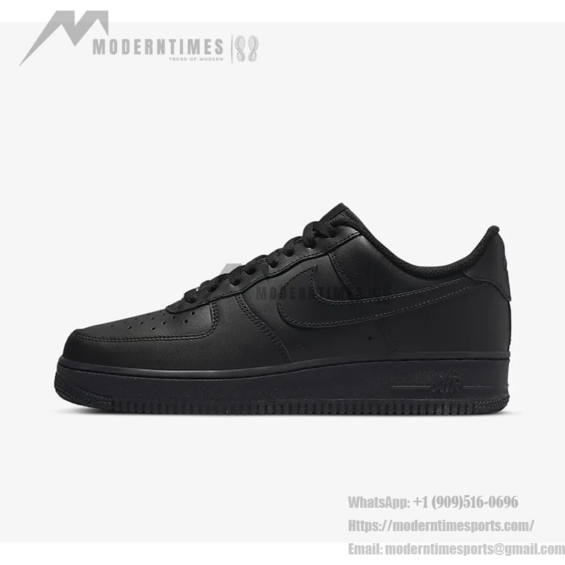 Nike Air Force 1 Low 'Triple Black' - All-Black Sneakers with Minimalist Design