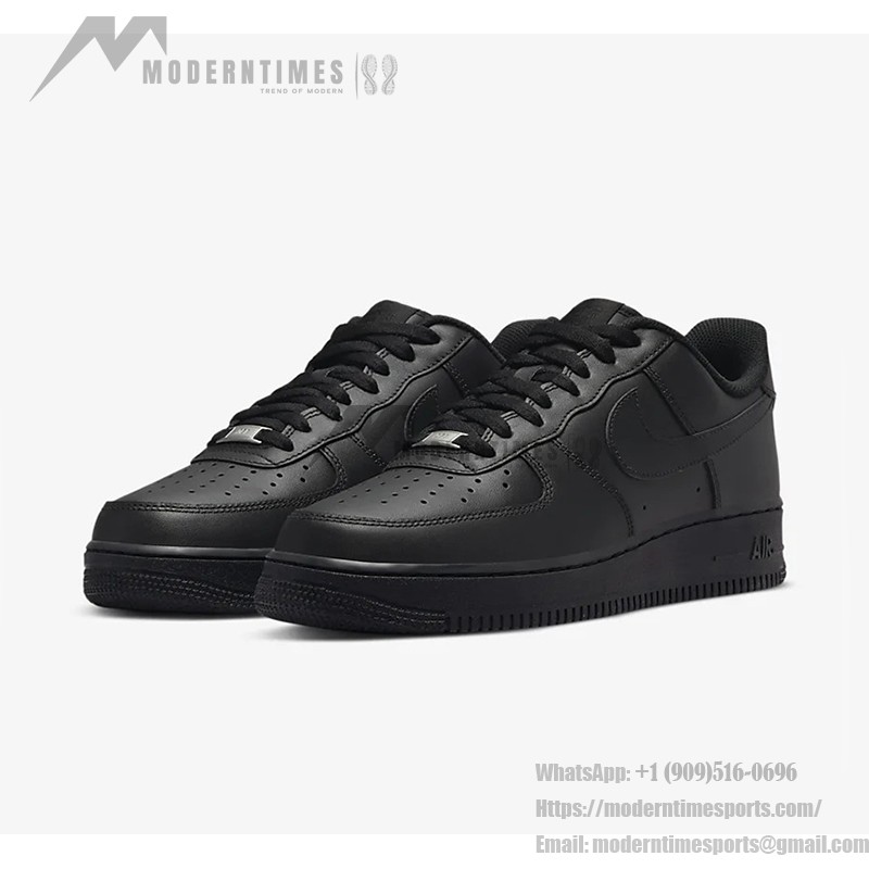 Nike Air Force 1 Low 'Triple Black' - All-Black Sneakers with Minimalist Design