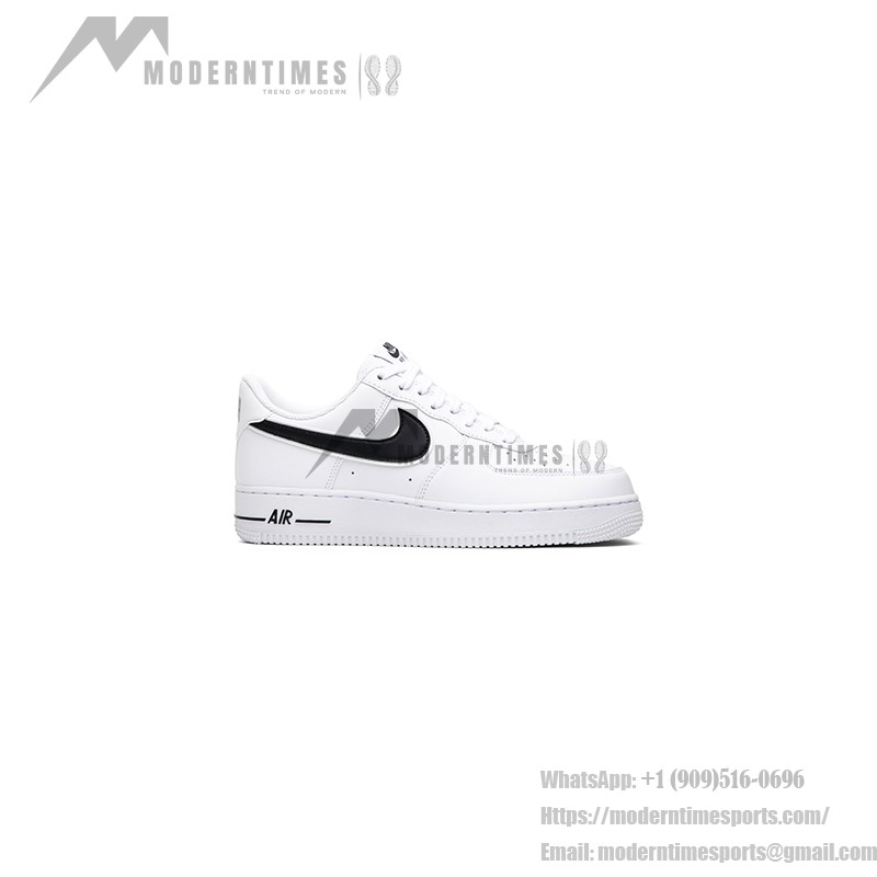 Nike Air Force 1 Low '07 3 White/Black AO2423-101 Sneakers featuring premium leather and bold black Swoosh