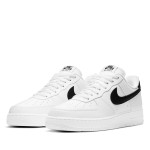 Nike Air Force 1 Low '07 3 White/Black AO2423-101 Sneakers featuring premium leather and bold black Swoosh