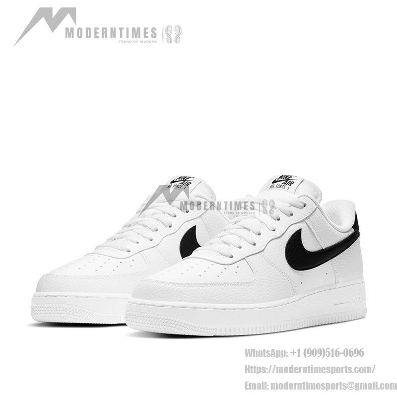 Nike Air Force 1 Low '07 3 White/Black AO2423-101 Sneakers featuring premium leather and bold black Swoosh