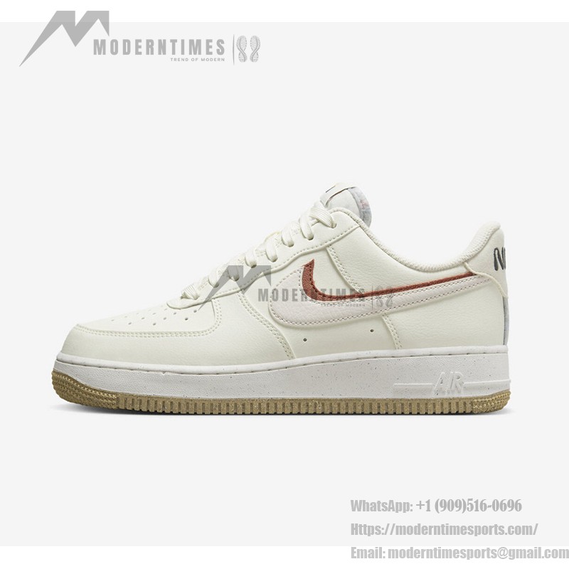 Nike Air Force 1 Low '82 - Cream Sneakers with Clay Accents for a Vintage Look