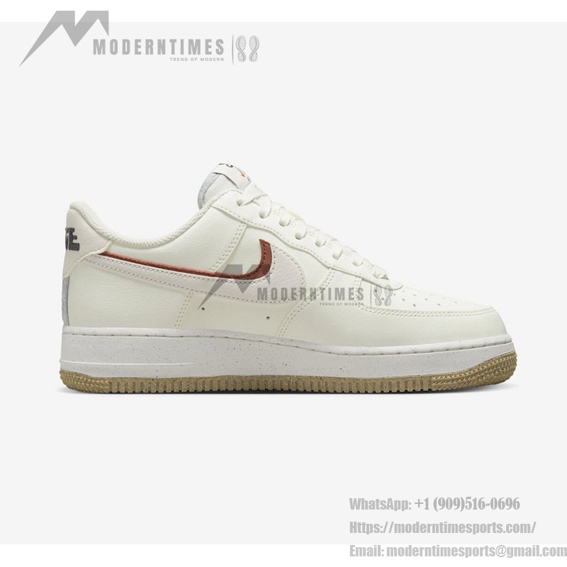 Nike Air Force 1 Low '82 - Cream Sneakers with Clay Accents for a Vintage Look