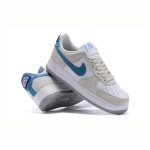 Nike Air Force 1 Low 'Athletic Club' - White & Grey Sneakers with Blue Swoosh for a Retro Look