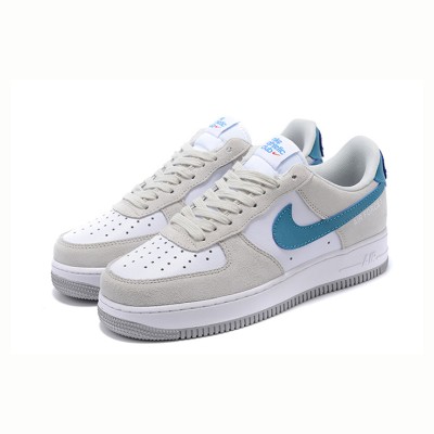 Nike Air Force 1 Low 'Athletic Club' - White & Grey Sneakers with Blue Swoosh for a Sporty Retro Look | DH7568-001