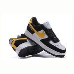 Nike Air Force 1 Low 'Athletic Club' - Black and White Sneakers with Yellow Swoosh