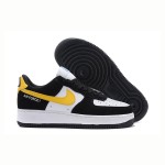 Nike Air Force 1 Low 'Athletic Club' - Black and White Sneakers with Yellow Swoosh