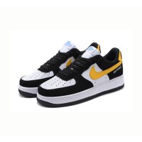 Nike Air Force 1 Low 'Athletic Club' - Black & White Sneakers with Yellow Swoosh for a Bold Retro Look | DH7568-002