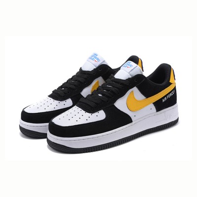 Nike Air Force 1 Low 'Athletic Club' - Black & White Sneakers with Yellow Swoosh for a Bold Retro Look | DH7568-002