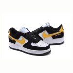 Nike Air Force 1 Low 'Athletic Club' - Black and White Sneakers with Yellow Swoosh