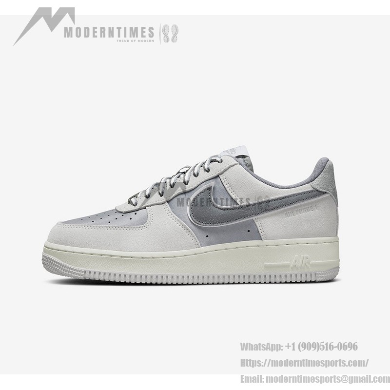 Nike Air Force 1 Low 'Athletic Club' - Light Grey Suede & Leather Sneakers with a Retro Look