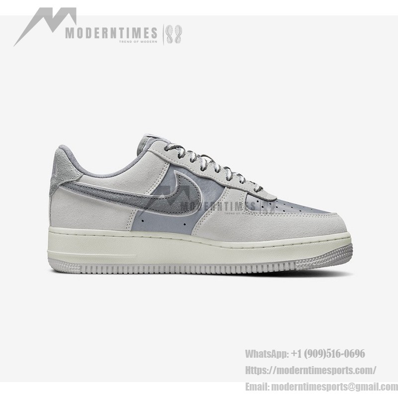 Nike Air Force 1 Low 'Athletic Club' - Light Grey Suede & Leather Sneakers with a Retro Look