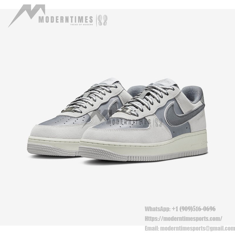 Nike Air Force 1 Low 'Athletic Club' - Light Grey Suede & Leather Sneakers with a Retro Look