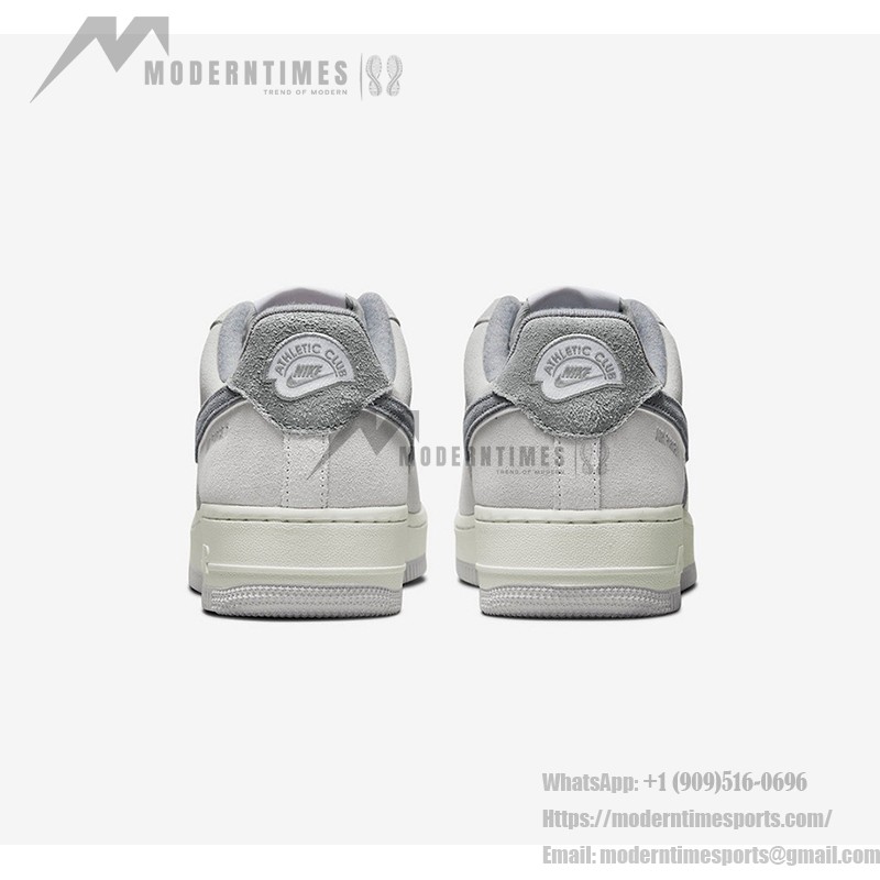 Nike Air Force 1 Low 'Athletic Club' - Light Grey Suede & Leather Sneakers with a Retro Look