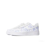 Nike Air Force 1 Low "Blue Floral" CW2288-111 White Sneakers with Floral Design