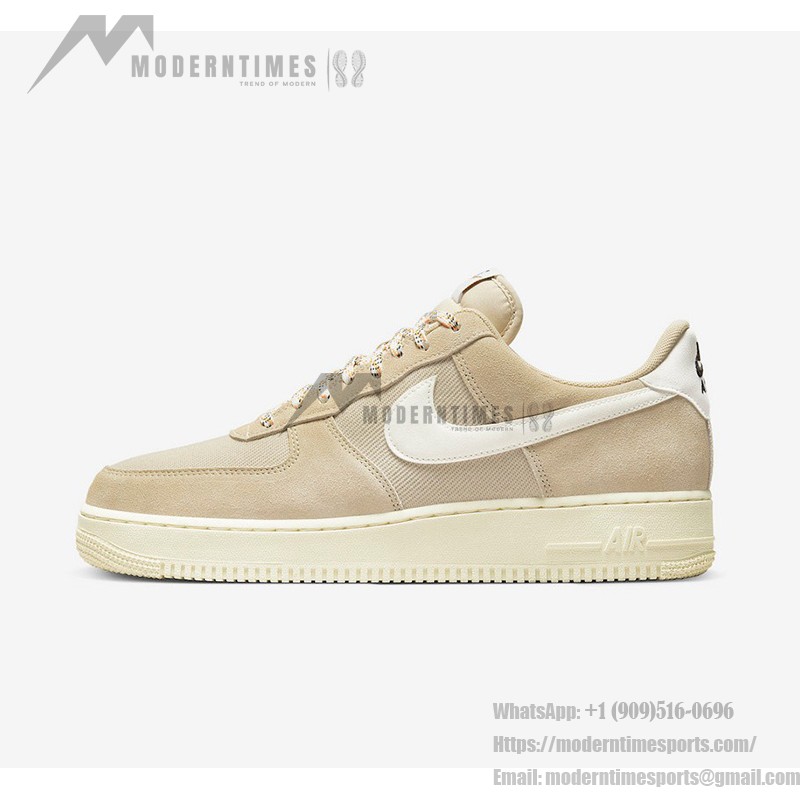 Nike Air Force 1 Low 'Certified Fresh' - Beige Suede and Canvas Sneakers for a Classic Style