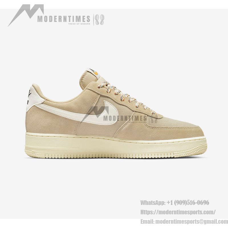 Nike Air Force 1 Low 'Certified Fresh' - Beige Suede and Canvas Sneakers for a Classic Style