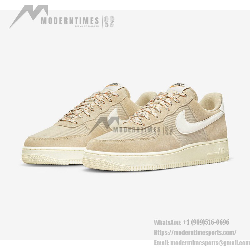 Nike Air Force 1 Low 'Certified Fresh' - Beige Suede and Canvas Sneakers for a Classic Style