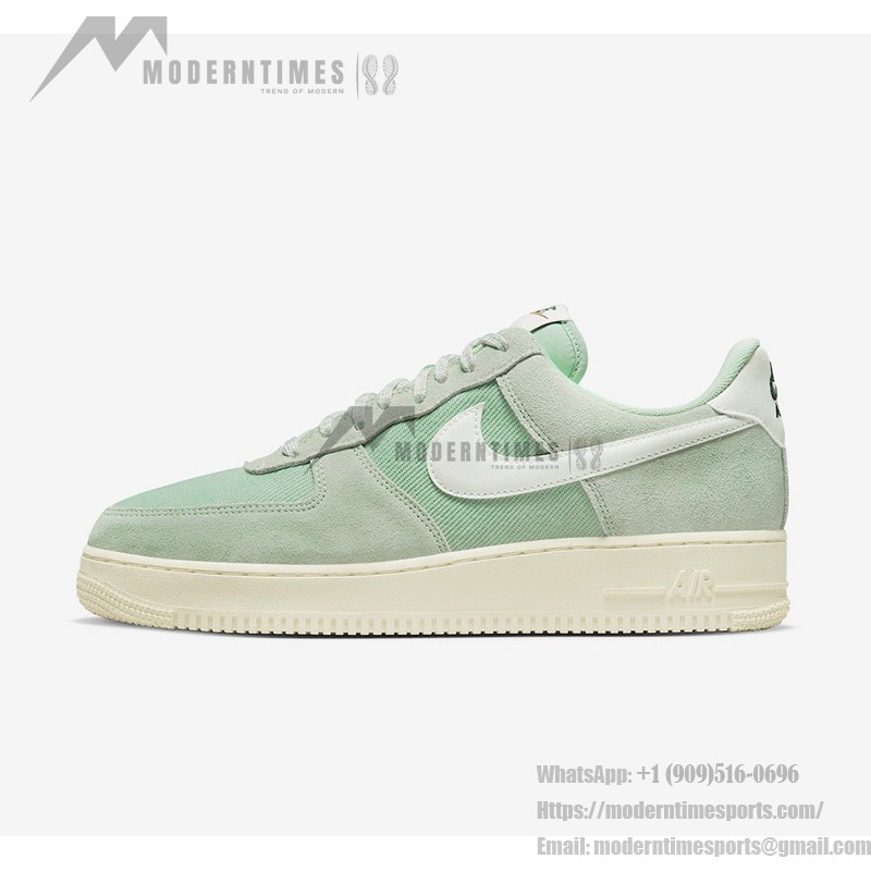 Nike Air Force 1 Low 'Certified Fresh' - Light Green Suede and Canvas Sneakers for a Refreshing Style