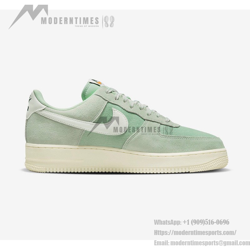 Nike Air Force 1 Low 'Certified Fresh' - Light Green Suede and Canvas Sneakers for a Refreshing Style