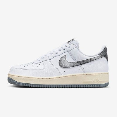 Nike Air Force 1 Low 'Classics' - White Sneakers with Textured Black Swoosh for a Timeless Look | DV7183-100