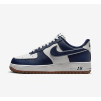 Nike Air Force 1 Low 'College Pack' - Navy & White Sneakers with Gum Sole for a Classic Collegiate Style | DQ7659-101