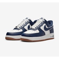 Nike Air Force 1 Low 'College Pack' - Navy & White Sneakers with Gum Sole for a Classic Collegiate Style | DQ7659-101