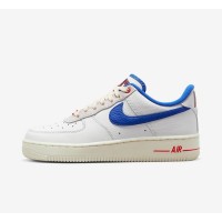 Nike Air Force 1 Low 'Command Force' - White Sneakers with Blue Swoosh & Red Accents for a Classic Retro Look | DR0148-100